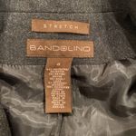 Bandolino Womens Brown Jacket One Button Blazer W/ Appliqué Design Size 8 Photo 8