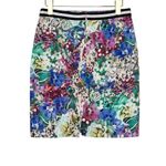 Tommy Hilfiger 90S Vintage Vibrant Floral Butterfly Colorful Pencil Skirt Size 6 Photo 2