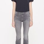 Mother the Insider Ankle Fray Jeans in Fan the Flames Gray Size 28 Photo 0