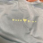 Alo Yoga Dude Girl  Chick Turquoise Tank Top Photo 5