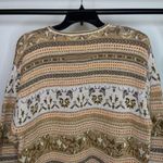Liz Claiborne Vintage VTG  Metallic Fair Isle Sweater size L Large Photo 4