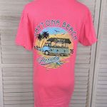 Delta  Pro Weight Daytona Beach Florida T-Shirt Neon Pink-Small Photo 0