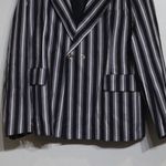 Blueberry Gray Striped Blazer Sz M NWOT Size M Photo 4