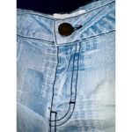 Etienne Marcel Patchwork Jean Shorts Women's Size 27 Hot Pants Blue Low Rise Photo 2