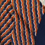 Diane Von Furstenberg Diane Von Furstenburg 2 Silk jersey dress retro navy, orange, brown print EUC Photo 10