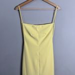 House Of CB Alix Lemon Backless Maxi Dress Gown Womens Medium Yellow Formal NWOT Photo 8