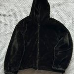 Cozy Black Fleece Hoodie Photo 0