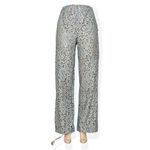 House Of CB Mara Metallic Floral Lace Pants, Silver, Medium Photo 4
