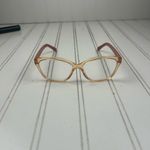 Jones New York Retro Clear Brown Eyeglass Frames Cat Eye Shape Photo 1