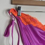 SKIMS  Pink and Orange lace swim tie bikini bottom size 4X neon orchid Photo 3