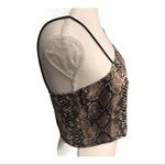 SheIn Faux Snakeskin Print Crop Top Photo 1