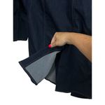 Chico's  Women's Western Blue Denim Jacket Long Gold Clasp Pockets 0 Photo 7