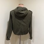 Brandy Melville  Olive Green Hooded Jacket Photo 3
