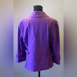 Halogen -Purple Trench Coat with Classic Collar Size L Photo 2