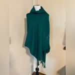 Vintage Japanese Ladies Scarves Green Scarf (Made in Japan) One Size Photo 5