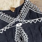 Free People Blue Embroidered Tank Photo 4