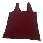 3d emblem women's XL 90s Burgundy Rose Tank Top biker harley lace moto free spir Red Photo 1
