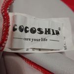 COCOSHIP Pink Floral Cold Shoulder One Piece Swimsuit Size 12 Photo 3