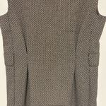 Calvin Klein  Dress tweed lurax Sheath Ponte midi sparkly‎ dress black tan size 4 Photo 3