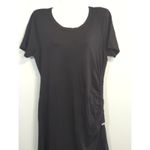 American Rag Cie Black Ruched Side Tee Shirt Dress Womens Size L Short Sleeve Photo 1