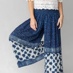 Natural Life  Make a Move Wide Leg Palazzo Tie Dye Batik Pants Photo 0