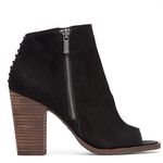 Lucky Brand  LaMija black open toe booties size 8.5 Photo 1