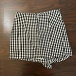 Lulus Collegiate Class black & white gingham checkered mini skirt size S Photo 2