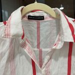 Dolce & Gabbana  linen button down shirt stripes short sleeve pocket collar top Photo 1