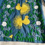 Frances Valentine Peacock Tunic Dress Size 4 Blue Photo 3