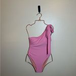 J.Crew Bow-tie one-shoulder one-piece swimsuit Photo 1