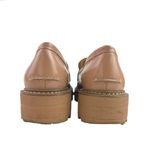 Sam Edelman  Laurs Brown Leather Buckle Slip On Chunky Platform Loafers Shoes 8.5 Photo 2