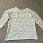 Oversized Cream loose knit Top Bohemian style Vintage Top White Size undefined Photo 5