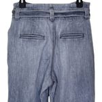 Overlover Abbott Paperbag Denim Pants Women’s Size 25 Grey Tapered 100% Cotton Gray Photo 7