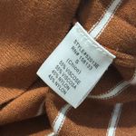 Staccato  size small round hem burnt orange striped sweater long sleeve boat neck Photo 5