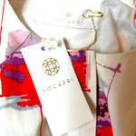 Socapri Fully Lined Blazer Jacket Top Red/Blue on Ivory size 44 Italian 8 us Blue Photo 12