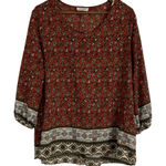 Rue Juju Bohemian 3/4 Sleeve Blouse Photo 0