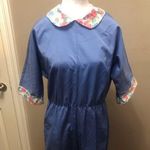 Very Vintage Azure Blue Jumpsuit Like New Size Large Photo 0
