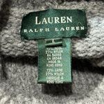 Ralph Lauren Lauren  Women’s L Grey Wool Knit Blend Relaxed Turtleneck Sweater Photo 3