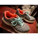 Nike  women’s size 8 Running Shoes - Gray and Coral Photo 2