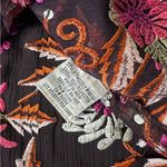 Yoana Baraschi  Anthropology Embroidered Tank Top Floral Sleeveless Boho Sheer  S Photo 7