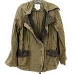 Anthropologie Hei Hei Green Lace Anorak Army Jacket Sz S Photo 0