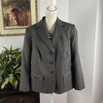 John Meyer Gray Suit 14W Pocket 3 Open Button Long Sleeve Lapel Collar Lined Photo 1