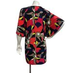 Trina Turk All Over Print Floral Tunic Dress Women's Size XS Bat Sleeve Aloha Photo 4