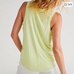 We The Free | FREE PEOPLE | Women's Lime Green V Neck Sleeveless Tank Top Photo 1