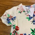 ZARA  Floral Print Dress Womens Size Medium V-Neck Short Sleeve‎ Casual Dress Photo 1