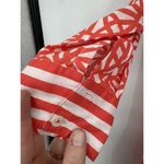 Gretchen Scott  Geometric Mini‎ Shirt Dress Women XXS Orange White Artsy Retro Photo 3