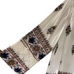 Fig & Flower Top Tunic Floral Crochet White Peasant Prairie SZ MD Boho Chic Y2K Size M Photo 6
