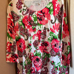 Sag Harbor  Floral cardigan xl nwt Photo 0