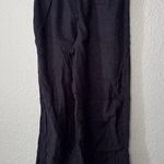 Babaton The Group Navy Linen Blend Wide Leg Pant Elastic Waist Pocket Size XS Photo 7