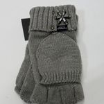 Victoria's Secret  Gray Fingerless Gloves with Embellishments Photo 2